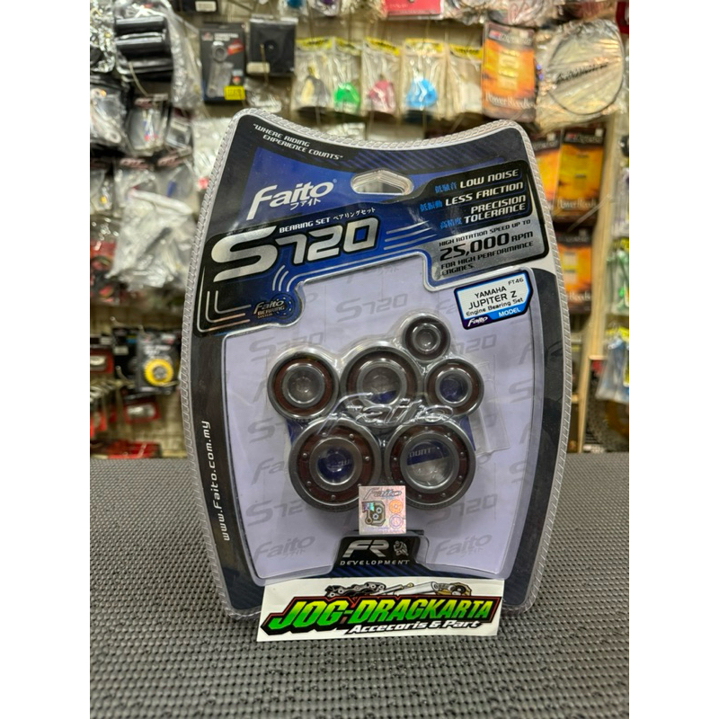 BEARING FULL SET MESIN FAITO S720 JUPITER Z 5TP KRUK AS SET RASIO ORIGINAL FAITO RACING 25.000 RPM
