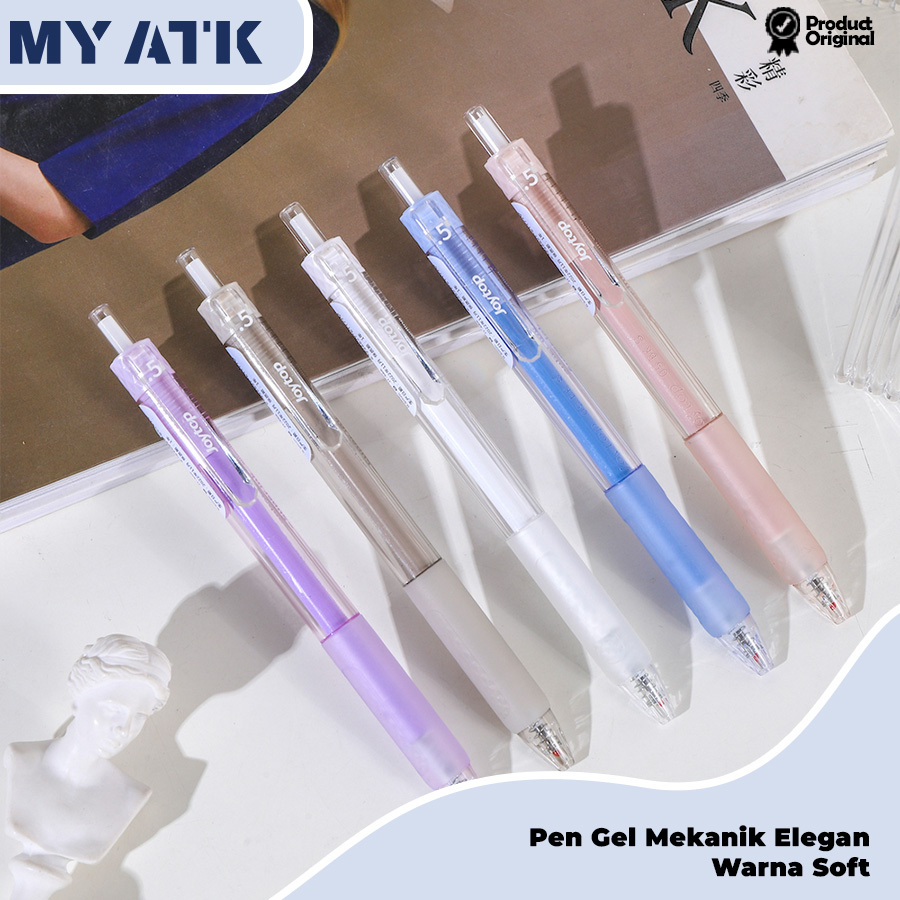 

5PCS Pulpen Gel Mekanik Black 0.5mm