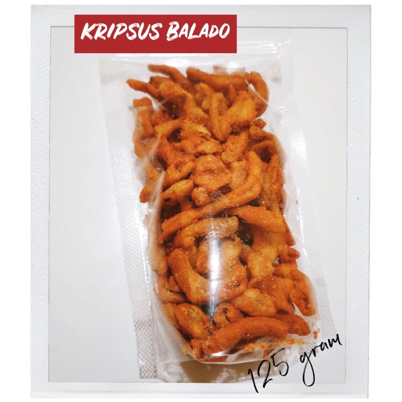 

Usus Crispy/Kripsus Balado 100g