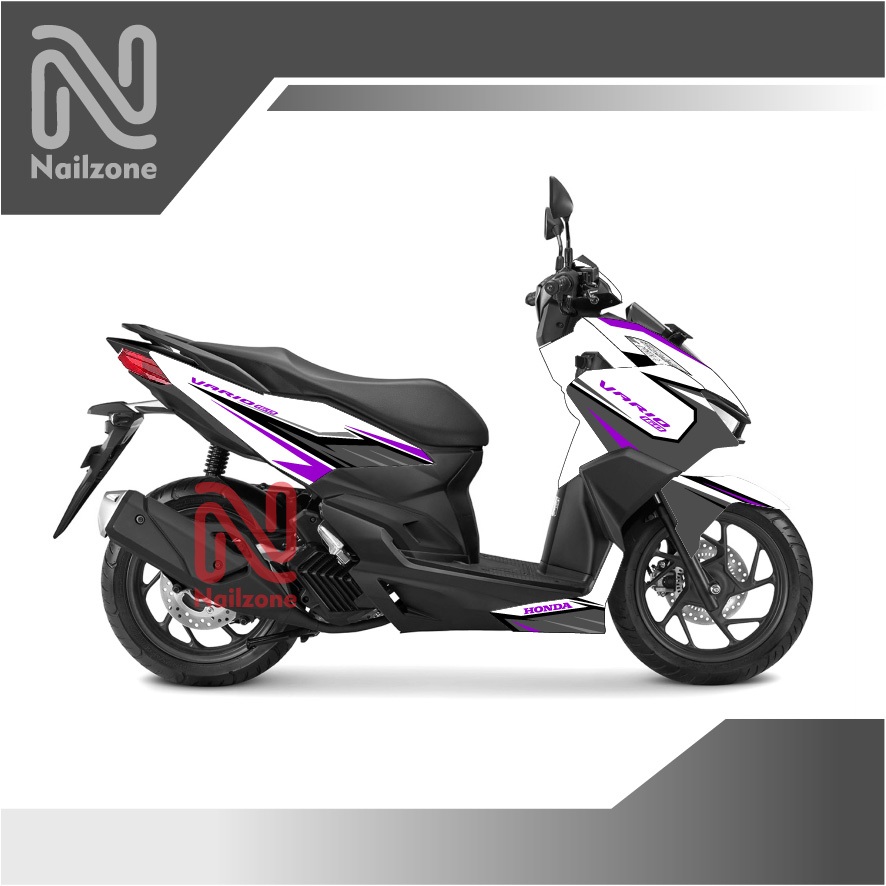 Custom sticker Decal full body HONDA VARIO 160 UNGU ABU