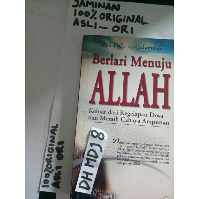 buku Ori asli original BERLARI MENUJU ALLAHKELUAR DARI KEGELAPAN DOSA DAN MERAIH CAHAYA AMPUNANTERJe