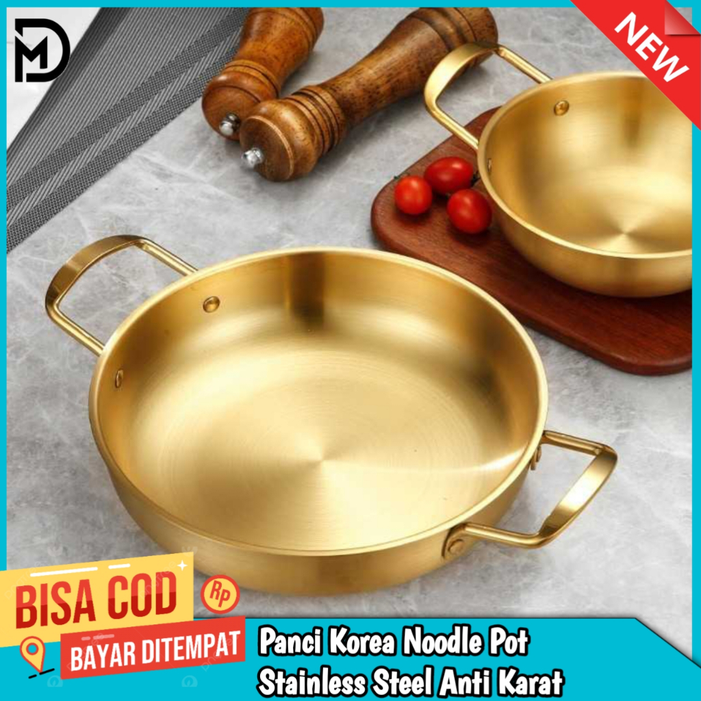 Panci Mangkok Korea Noodle Pot Stainless Steel Anti Karat Corazon Panci Masak Korean Noodle Soup Pot