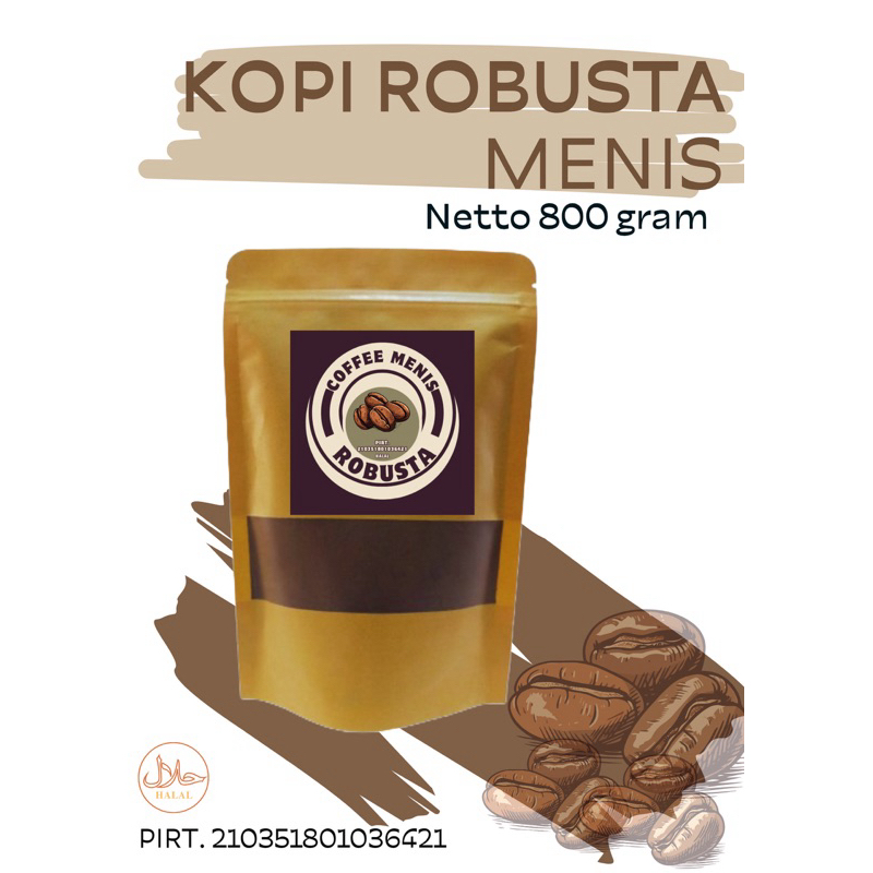 

kopi bubuk ROBUSTA 800gram dengan rasa otentik nikmat