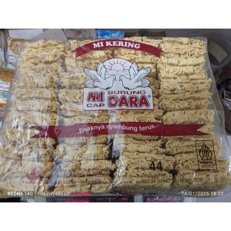 

Mi Burung Dara Isi 44 Pcs