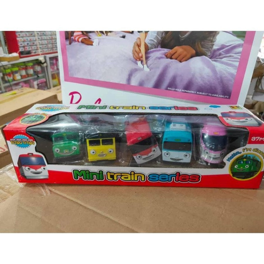 Mainan titipo titipo mainan mobil mini train series 5 Pcs -024