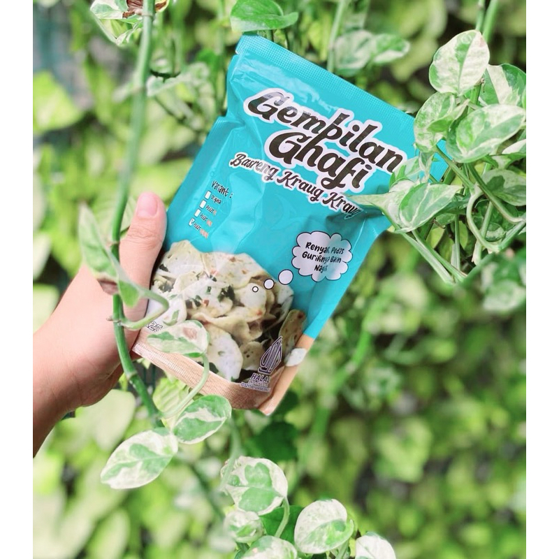 

Gembilan Ghafi basreng kraug kraug (125gr) Basreng pedas gurih dan renyah