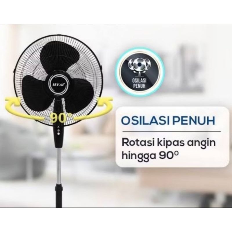 Stand Fan Sekai 16" Kipas Angin Berdiri Sekai SFN1621 SFN 1621