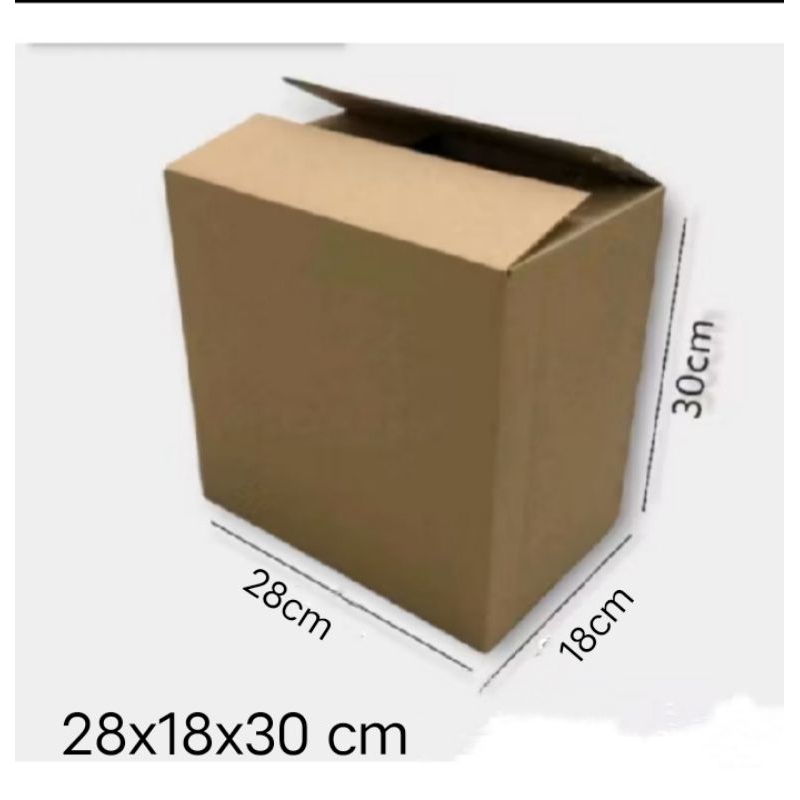

kardus box Ukuran 28x18x30 cm single wall polos