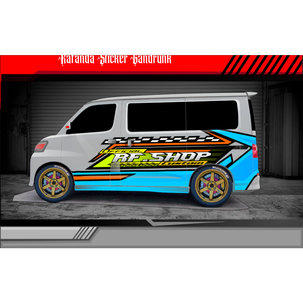 STIKER DECAL GRANDMAX BLINDVAN LUXIO APV AVANZA DLL