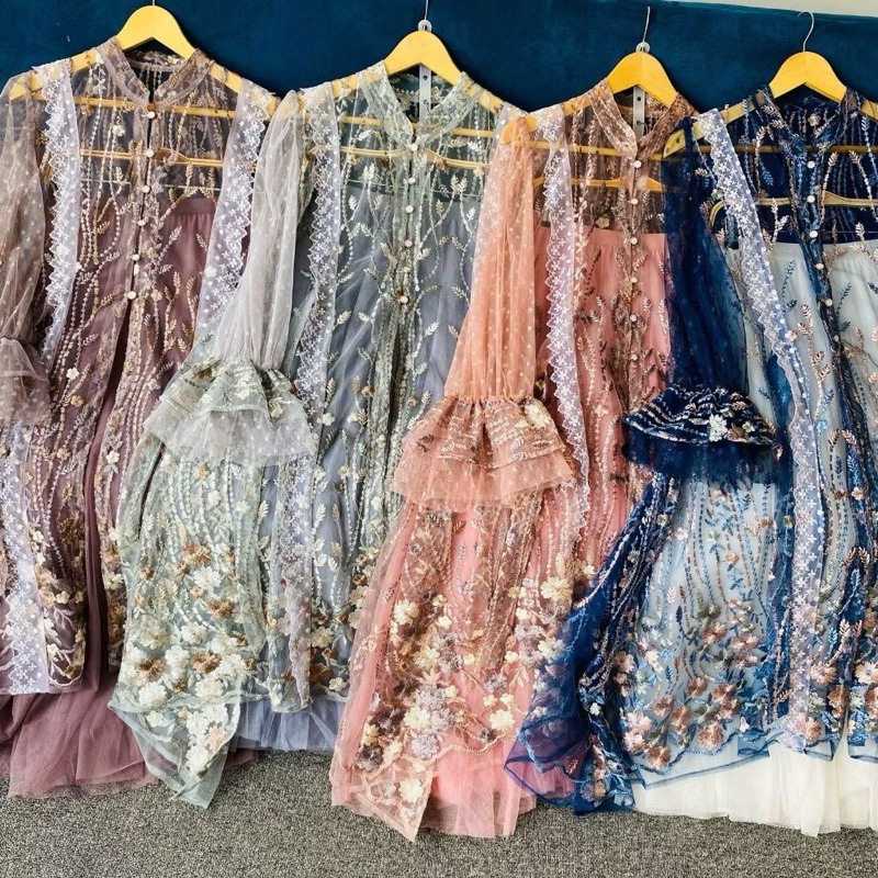 alice raya brukat/ baju lebaran / baju brukat / baju kondangan / baju raya / outer brukat / outer ko