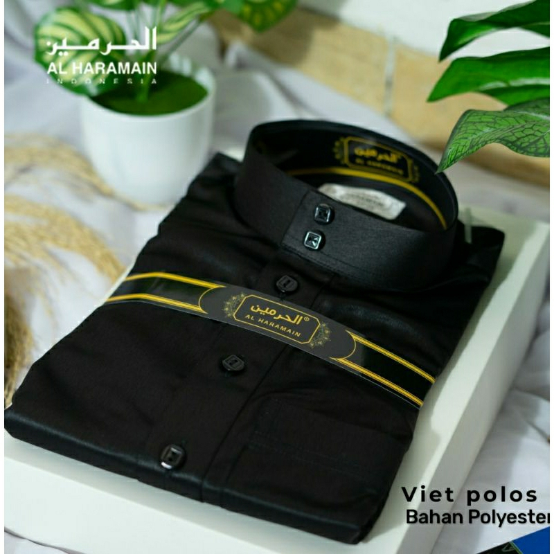 Jubah Al Haramain Original Gamis Pria Dewasa Baju Muslim Pria Warna Hitam - Salma Fashion Bekasi