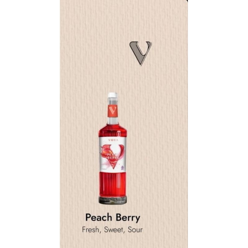 

voya peach berry 750 ml