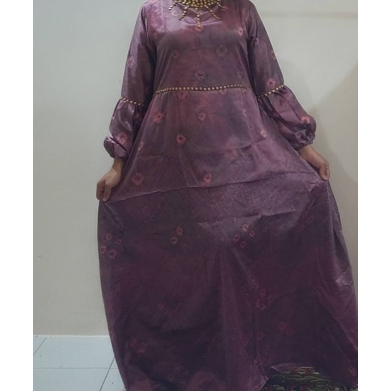 gamis jumputan Palembang