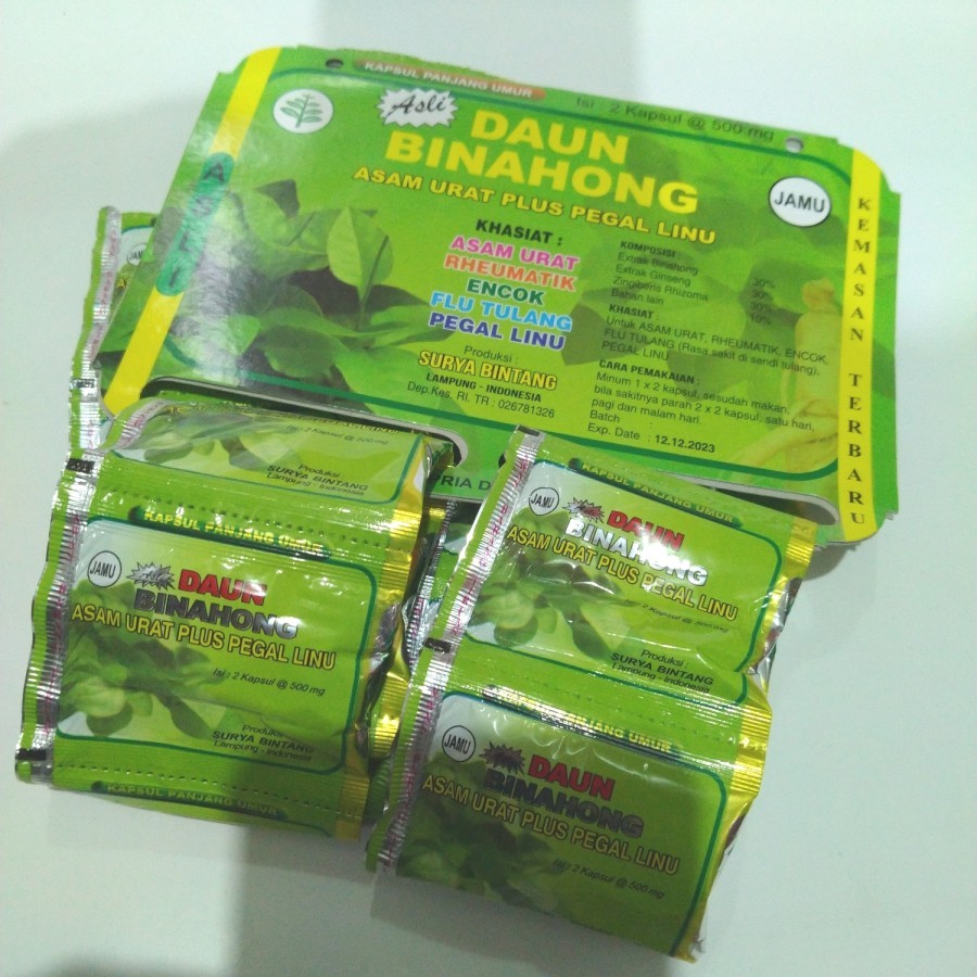 

DAUN BENAHONG ASLI 20 SASET
