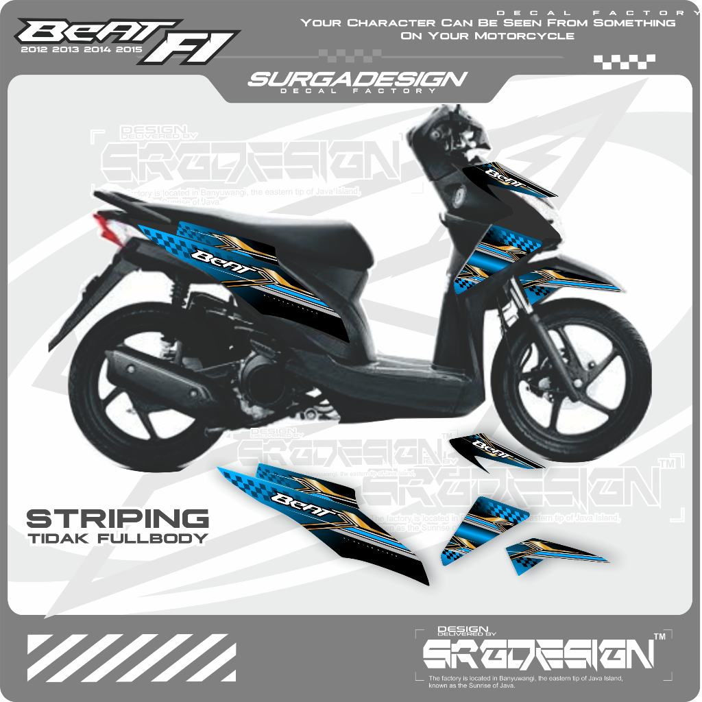 STIKER BEAT FI 2013, STIKER BEAT FI 2014, STIKER BERAT FI 2015, STRIPING BEAT, STRIPING BEAT FI