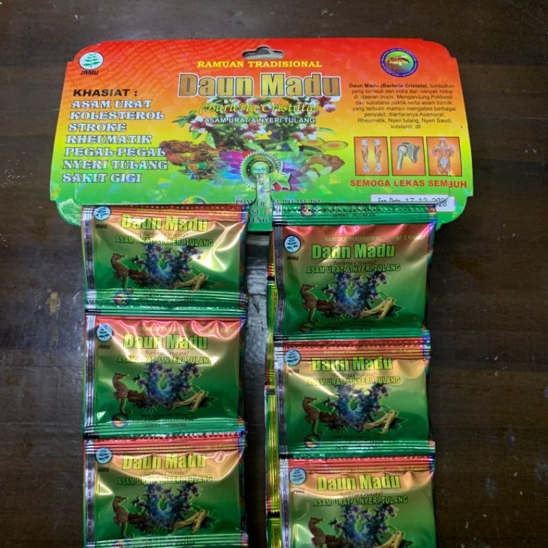 DAUN MADU KAPSUL HERBAL ASAM URAT ORIGINAL 100%