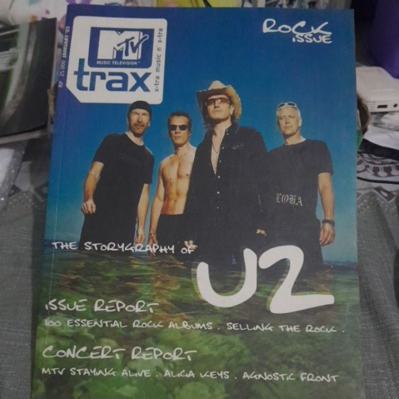 preloved majalah MTV Trax edisi U2 Rock Issue tahun 2005