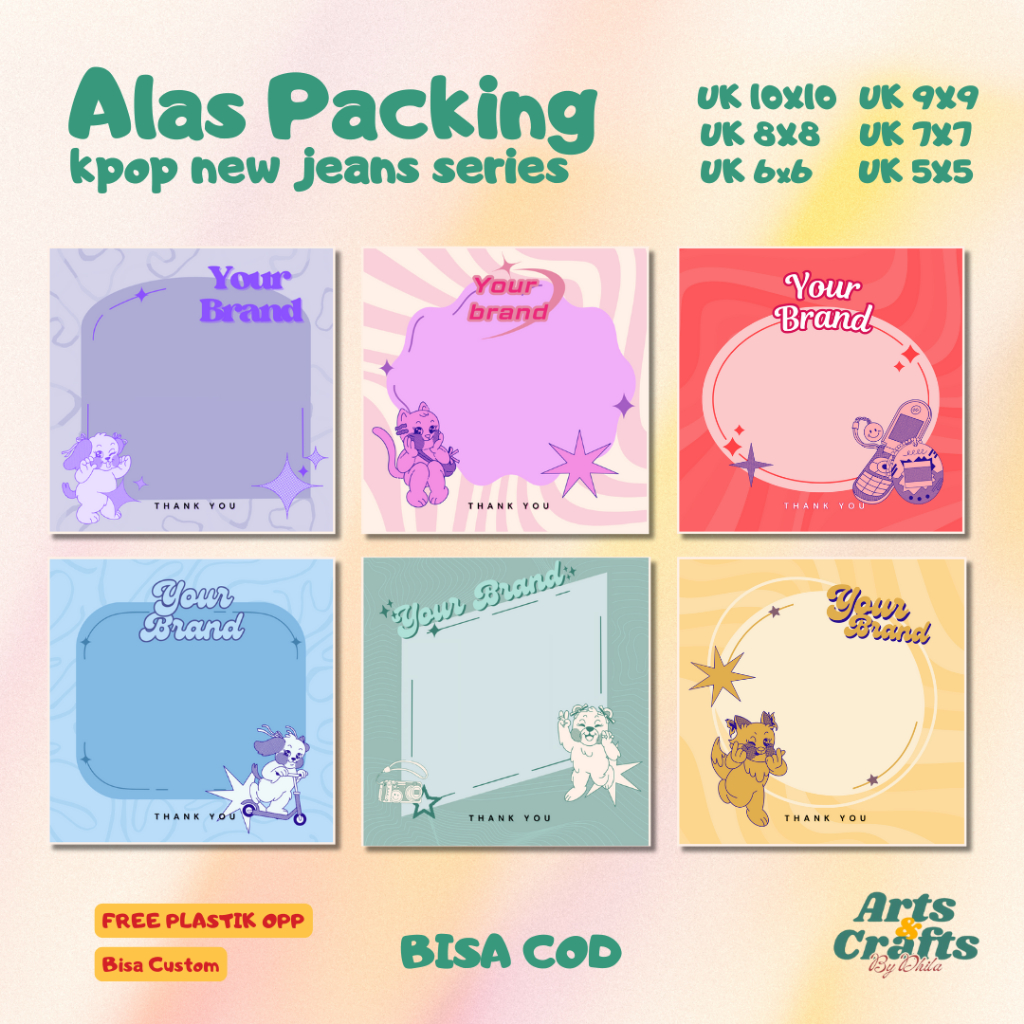 

ALAS PACKING SATUAN | NEW JEANS SERIES | PAPER AKSESORIS | COD | CUSTOM | ALAS PRESS ON NAILS | ALAS CINCIN GELANG STRAP MASK