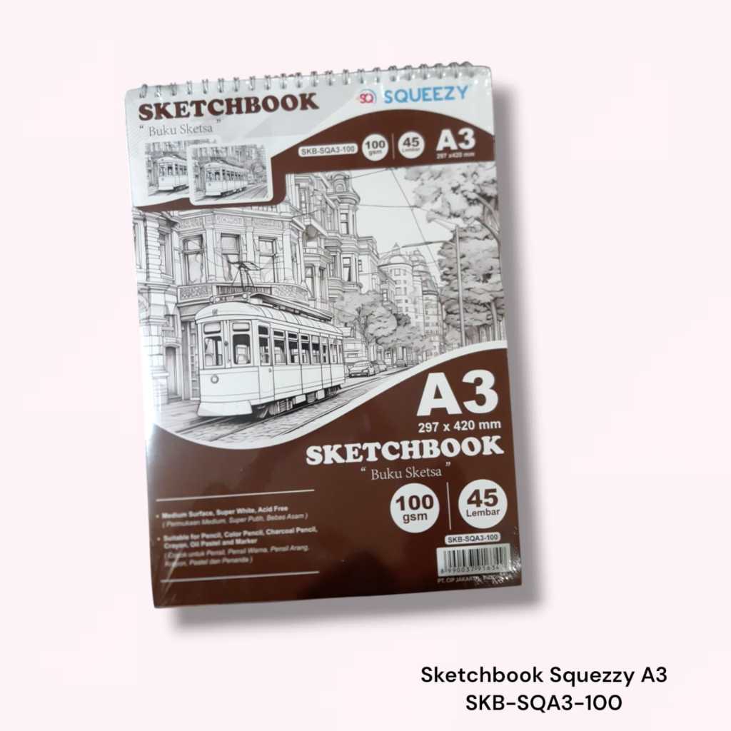 

Buku Gambar Sketsa Ring Atas A3 100 Gsm isi 45's Skecth Book