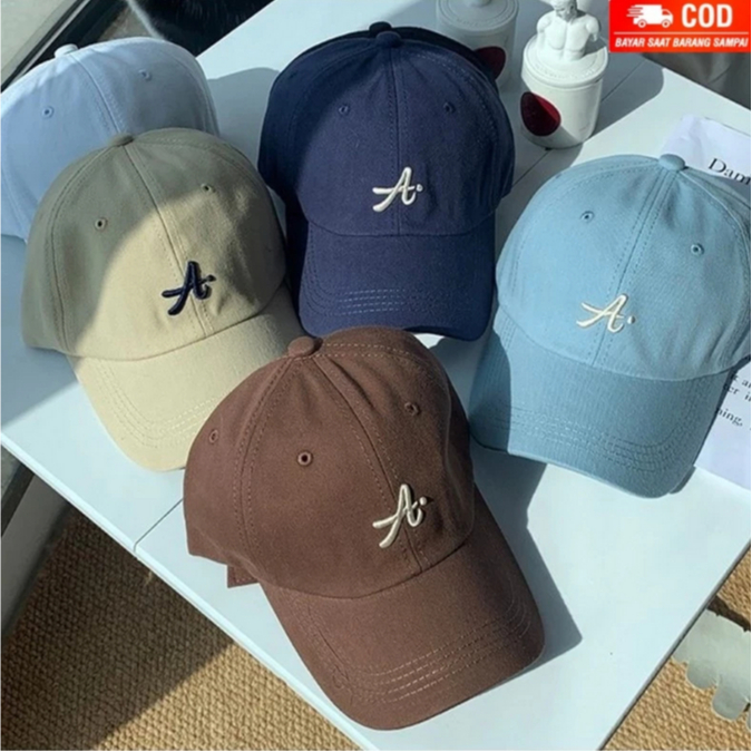 Topi Baseball Bordir Inisial Huruf A Terbaru