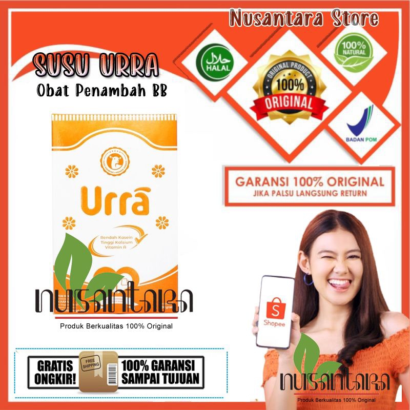 

URRA Susu Kambing Saneen Penambah Berat Badan & tinggi Badan dll - 1 Box
