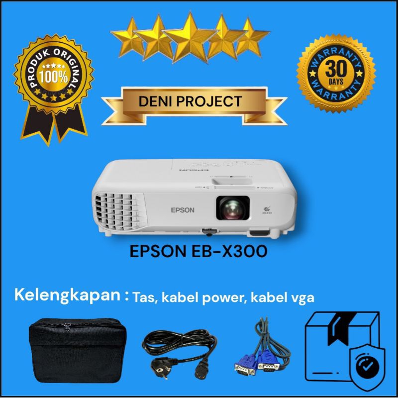 proyektor epson eb x300 second/bekas normal terang