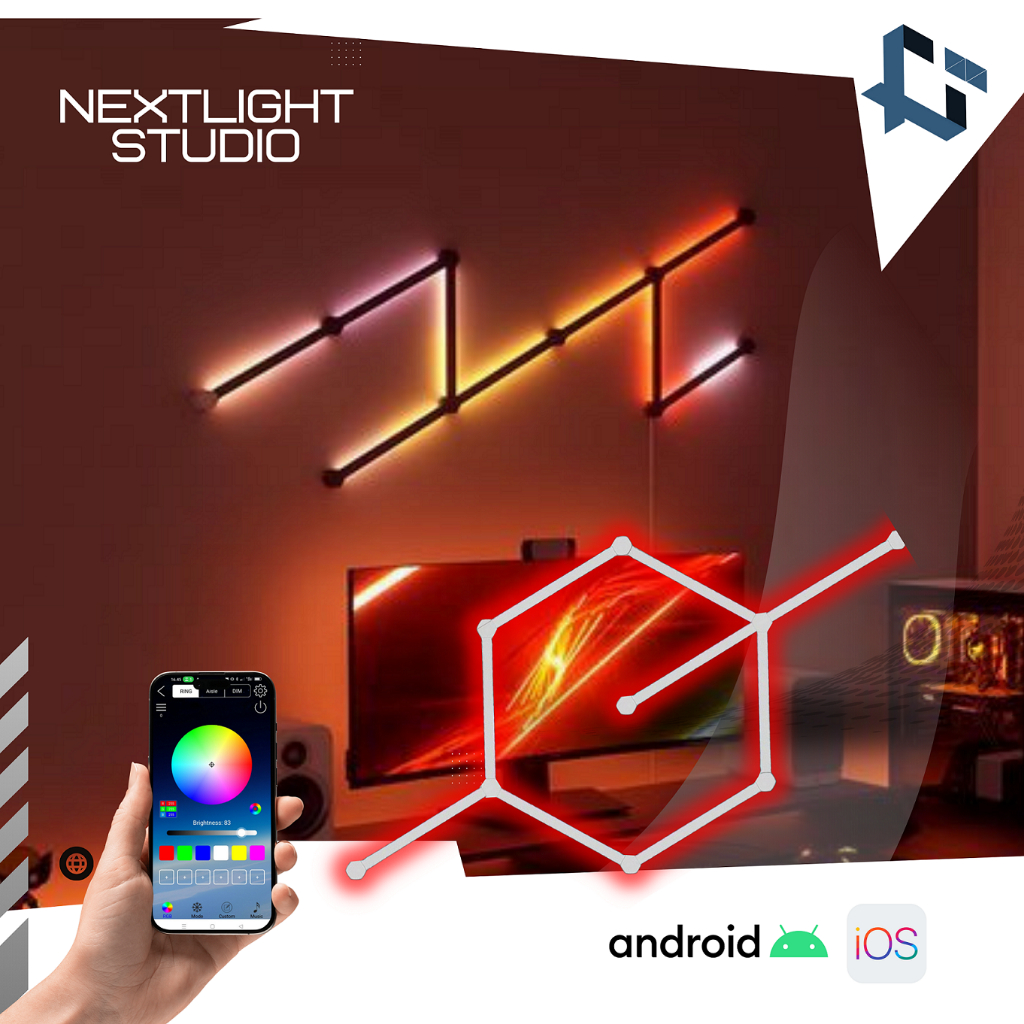 NEXTLIGHT LED GAMING LINE ROOM / Lampu gaming [ WS 2811 / 2812] Lampu Kamar Gaming / LED Panel / Lam