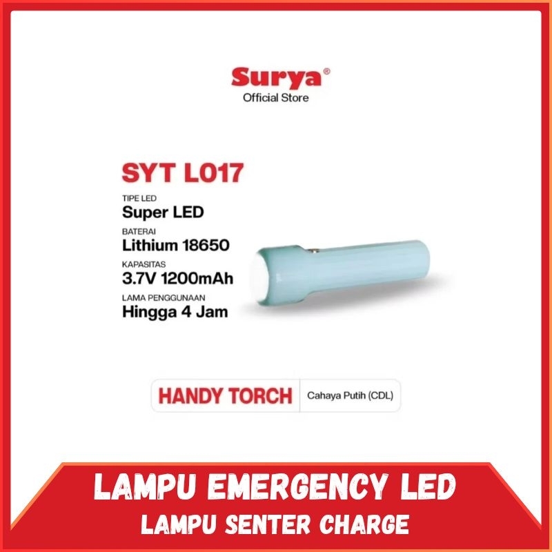Senter Surya Kecil Minimalis / Senter LED Genggam Super Terang SYT L017
