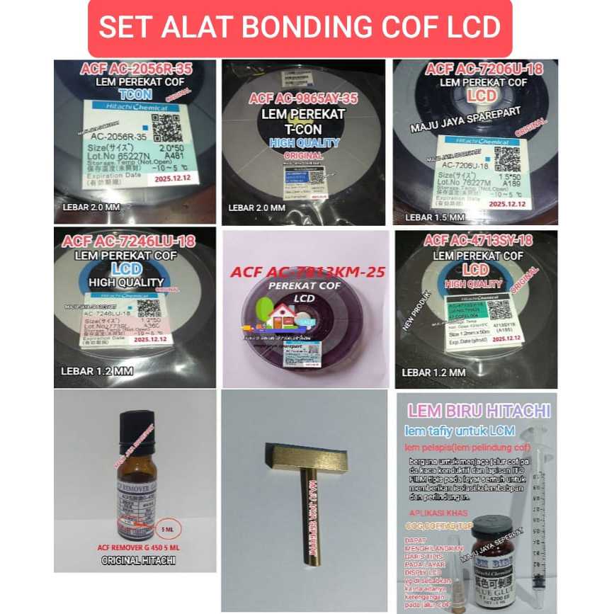 

LEM ACF AC 7206u 18 . ACF AC 7246Lu 18 . ACF AC 7813KM-25 , AC 2056R-35 . ACF AC 9865AY-35 LEM COF - LEM LCD HP [ 25 CM ]