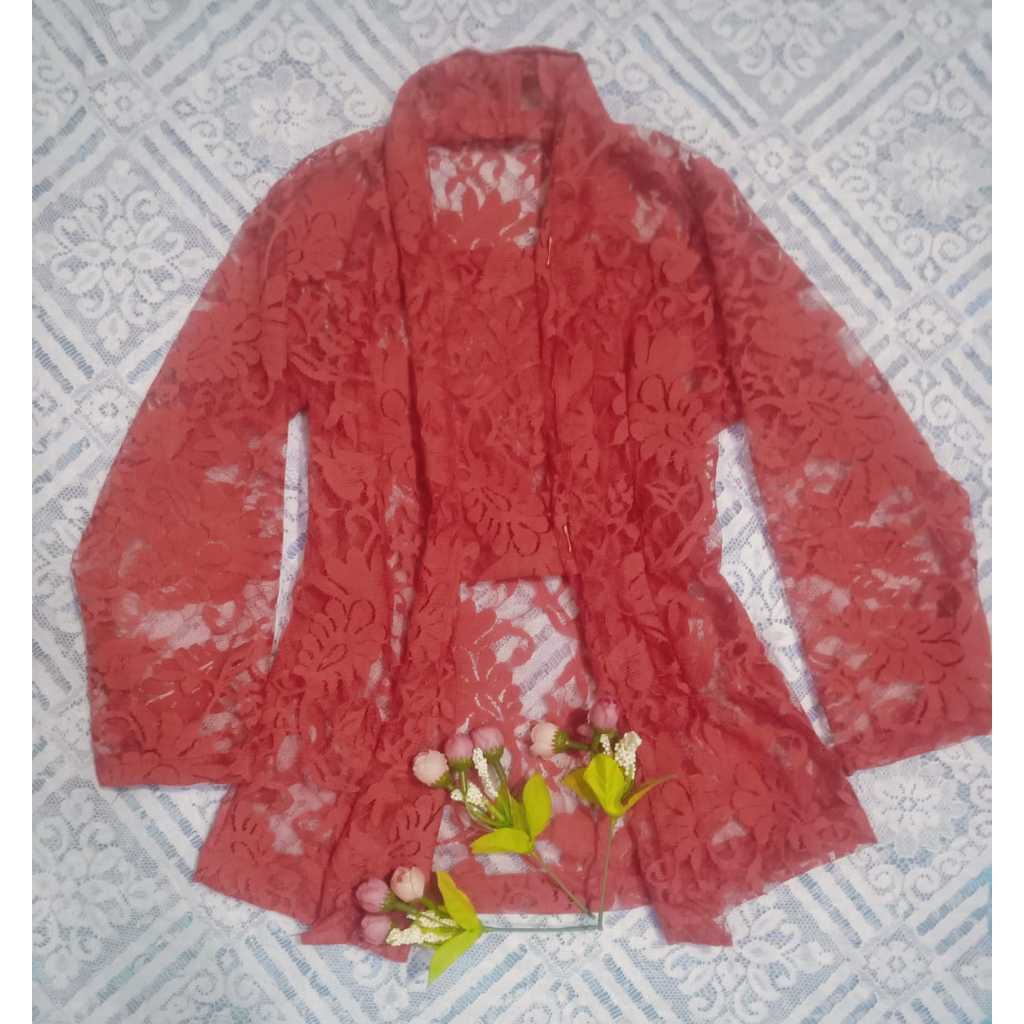 Atasan kebaya wanita brokat kutubaru modern terbaru 2025 kebaya encim brokat Kebaya Brokat Sofia Keb