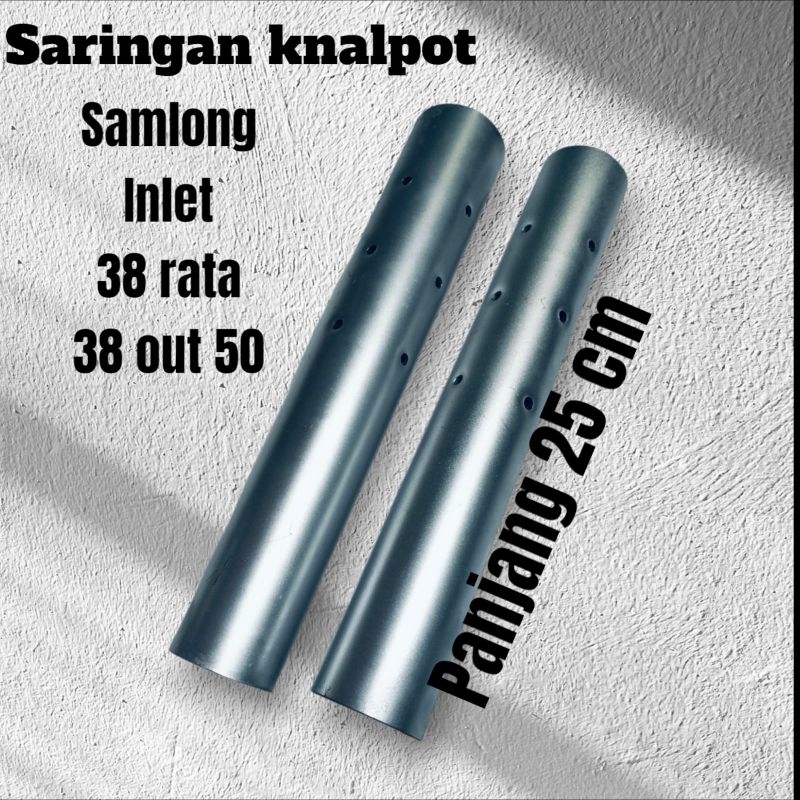 saringan knalpot samlong/kondoman inlet 38 rata, 45 rata ,50 rata , 38 out 45, 38 out 50 , 45 out 50