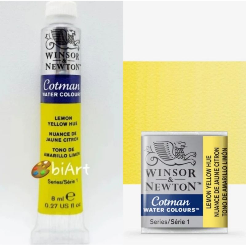 

Cat Air Cotman Water Colour Tube 8ml / Half Pan Lemon Yellow Hue Winsor & Newton