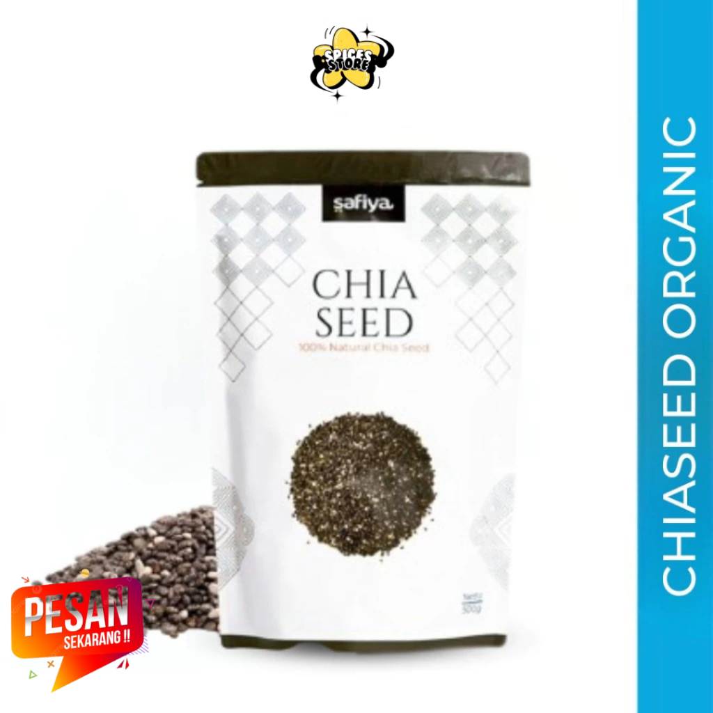 

SPICES STORE KACANG BIJI CHIA SEED 500 GR MURAH PREMIUM ORGANIC BLACK CHIASEED ORIGINAL MURAH