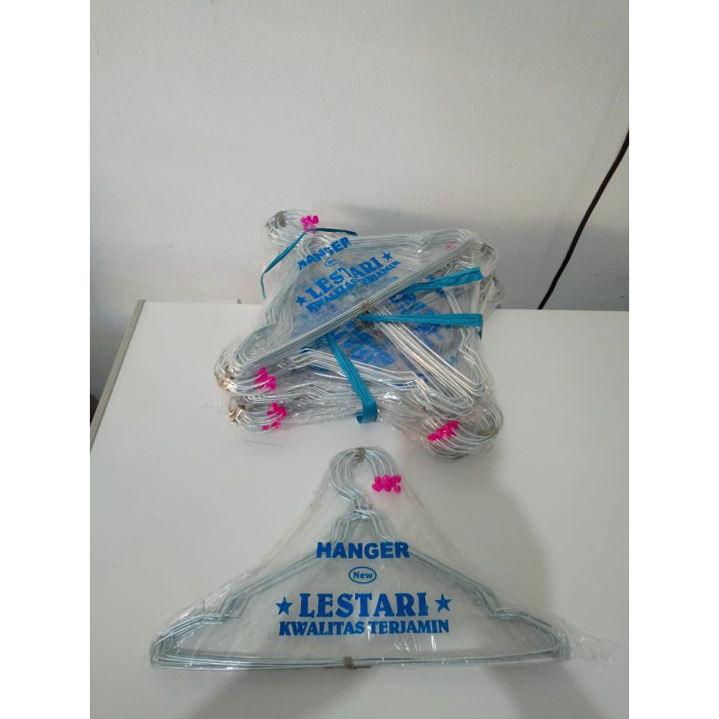 (1 lusin) Hanger Kawat Dewasa / Gantungan Baju Anti Patah