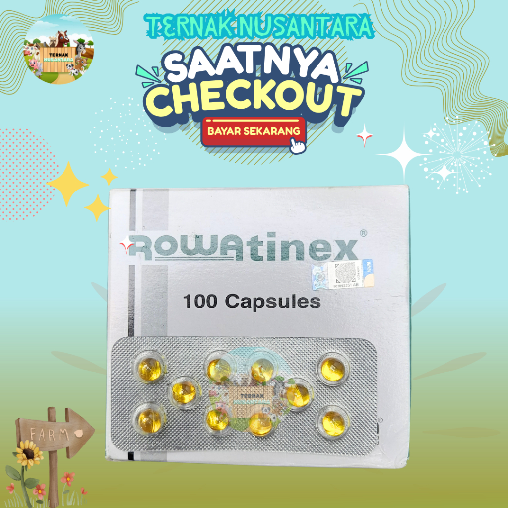 ROWATINEX ISI 10 KAPSUL - Obat Batu Ginjal Untuk Hewan Kesayangan