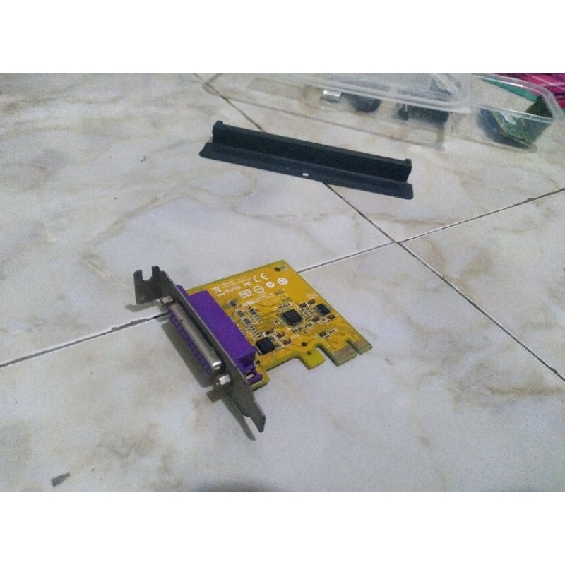 PCIe LPT port Printer bracket pendek