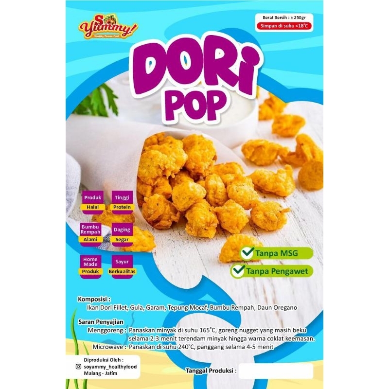 

Dori Pop (produk fast moving,jika stok ada di Frezer maka akan langsung di KIRIM)