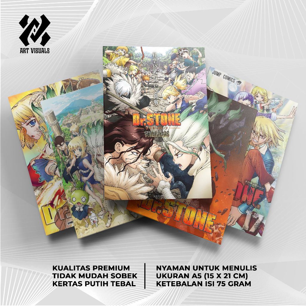 

Buku Tulis Custom Tema Anime Dr. Stone Terlengkap Termurah Model Bebas Pilih Foto / Buku Tulis Sekolah / Buku Catatan