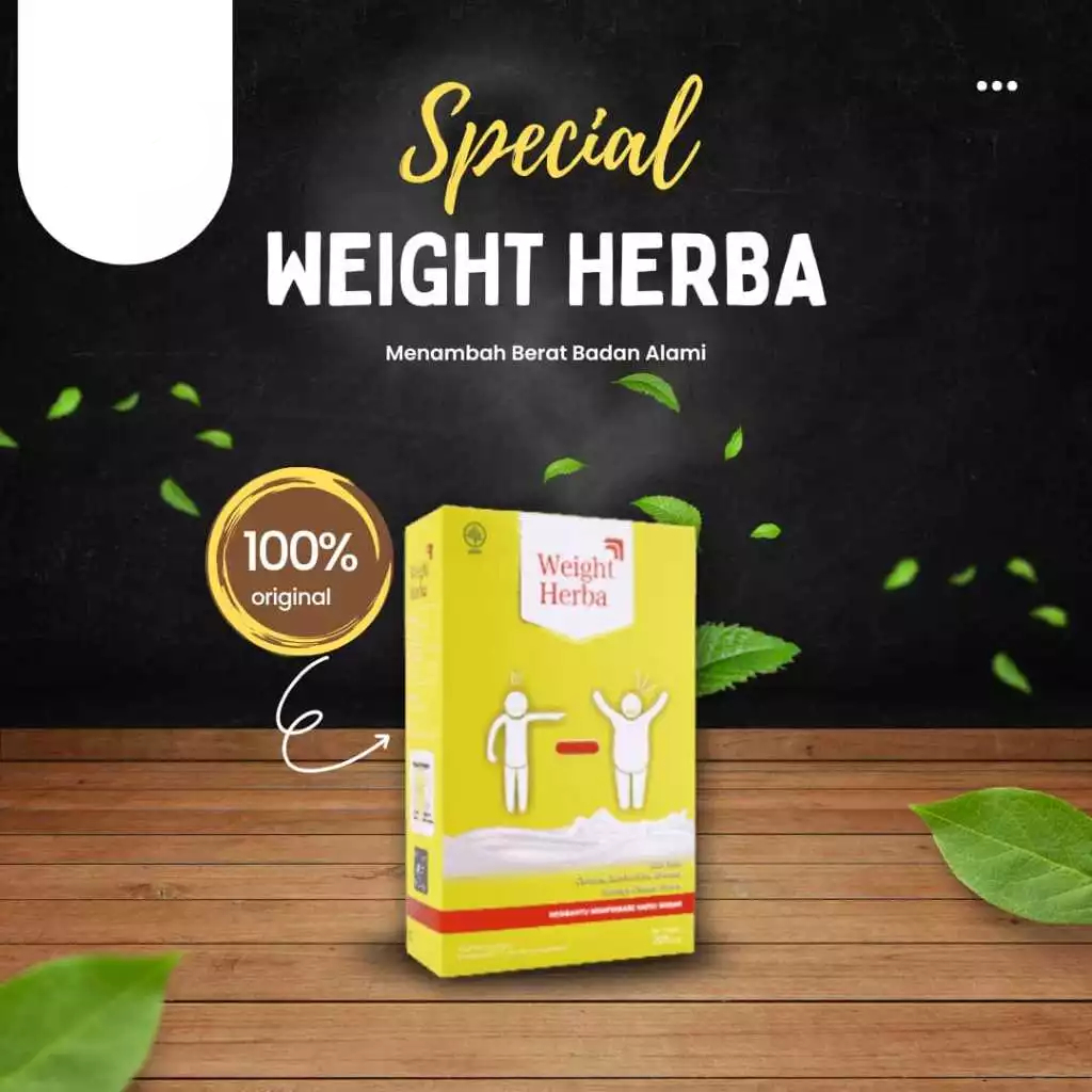 

WEIGHT HERBA 200 GR - Susu Herbal Penggemuk Badan + Cara Ampuh Menambah Nafsu Makan