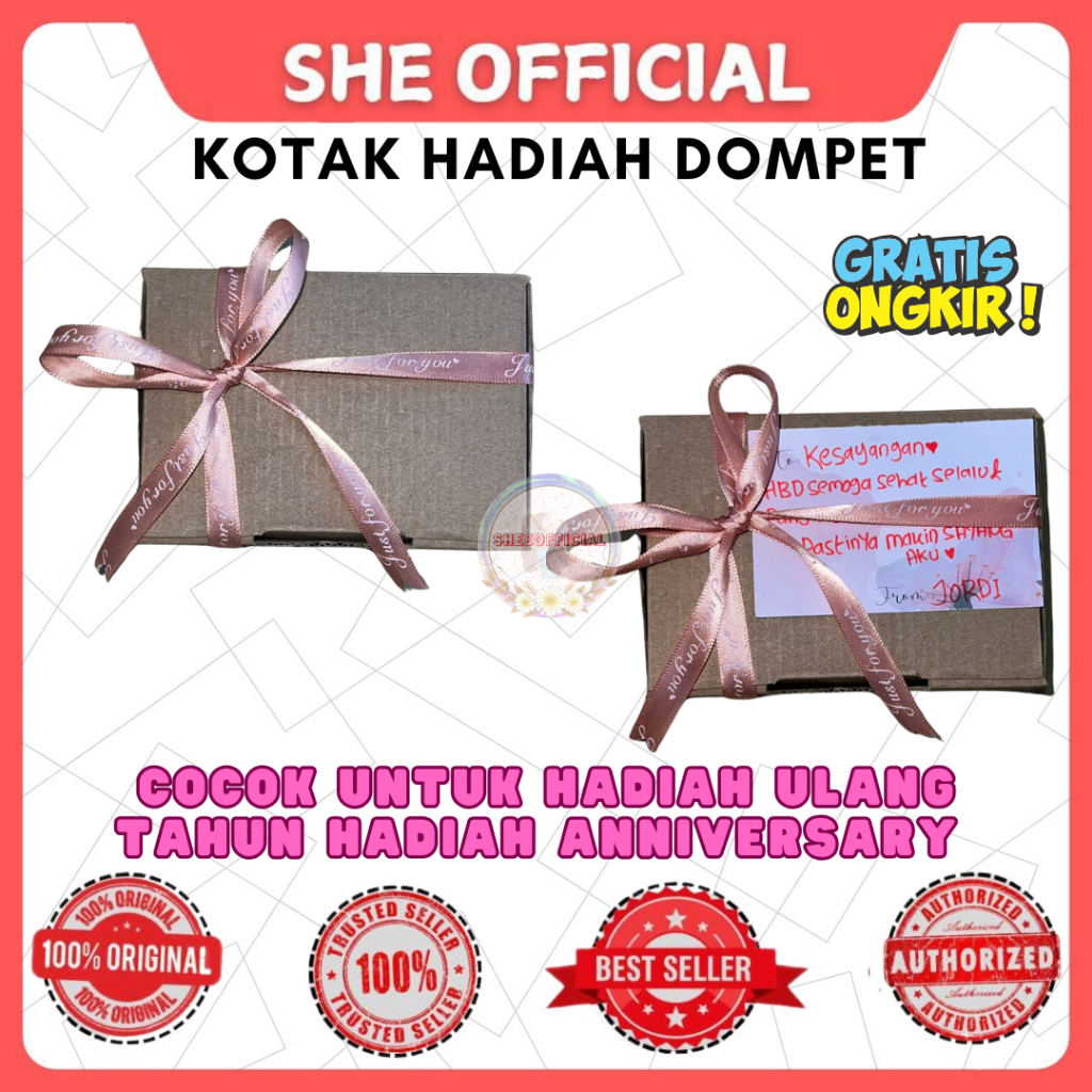 

Kotak Hadiah Dompet Cocok Untuk Kado Ulang Tahun Kado Anniversary Souvenir Nikahan & Kado Valentine