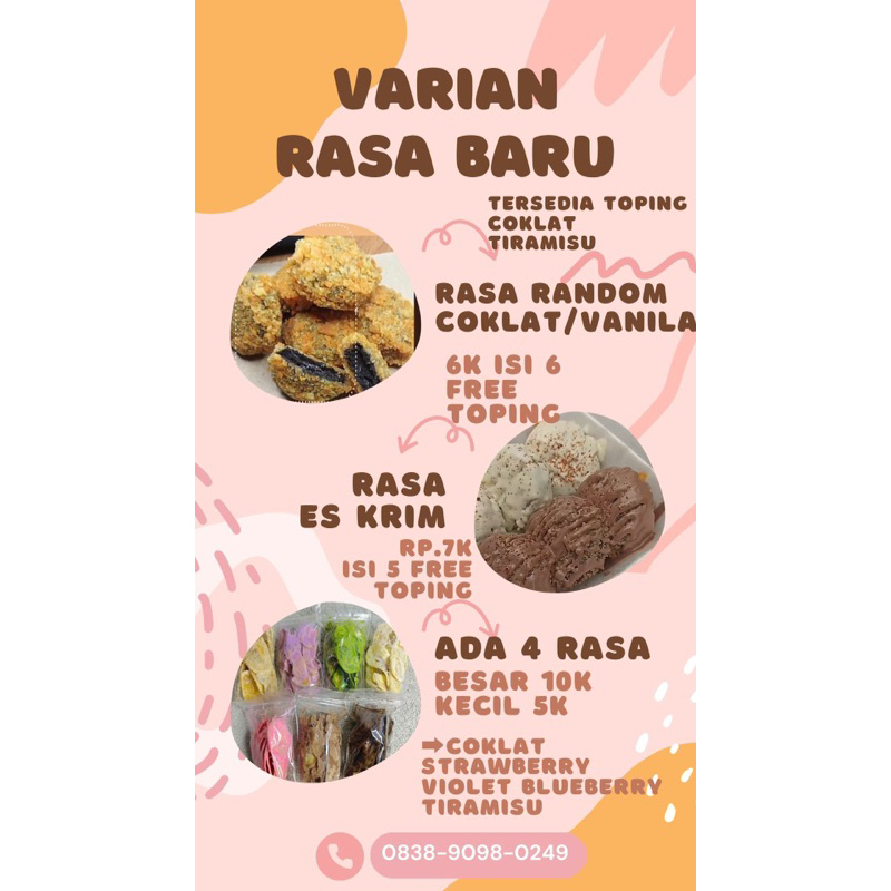 

Varian Rasa Baru Coklat/Vanila