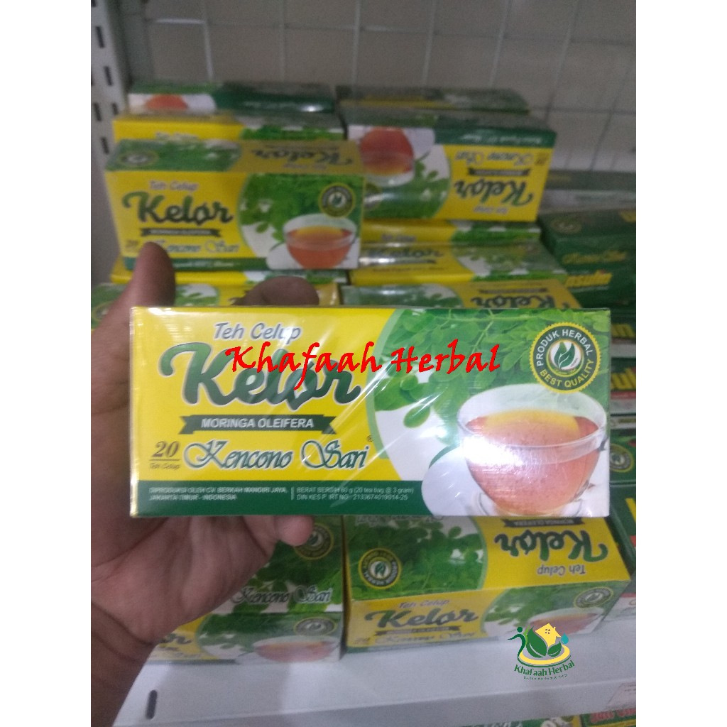 

Teh Celup Kelor Kencono Sari | 20 Kantong Teh Celup @3 gram | Moringa Oliefera