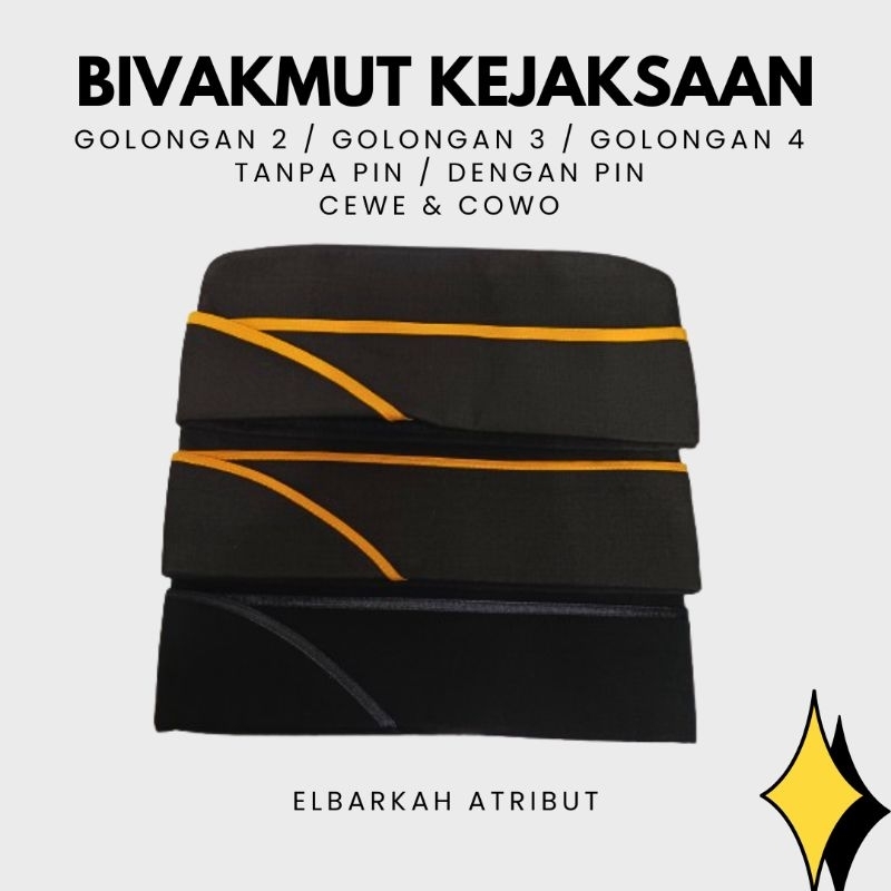 Topi/peci Mut bivakmut Kejaksaan Golongan 2a  2b 2c 2d | Golongan 3a -3b 3c  | Golongan 3d 4a 4b  Pr