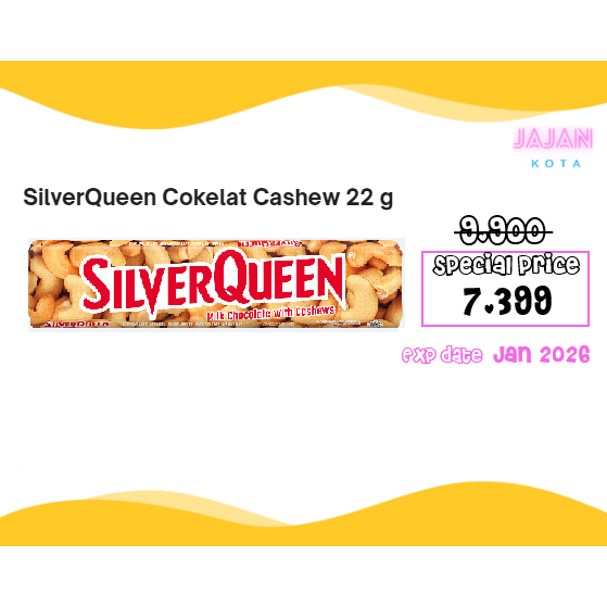 

SilverQueen Cashew 22 gram