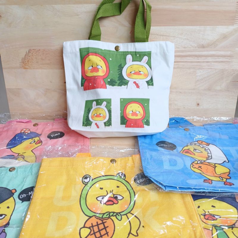 Tas tenteng canvas UPSET DUCK