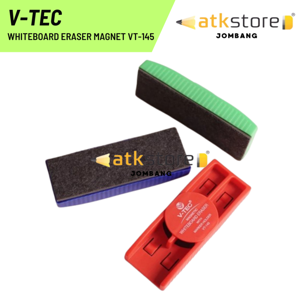 

V-TEC Whiteboard Eraser Magnet VT-145 / Penghapus Papan Tulis Magnet Vtec