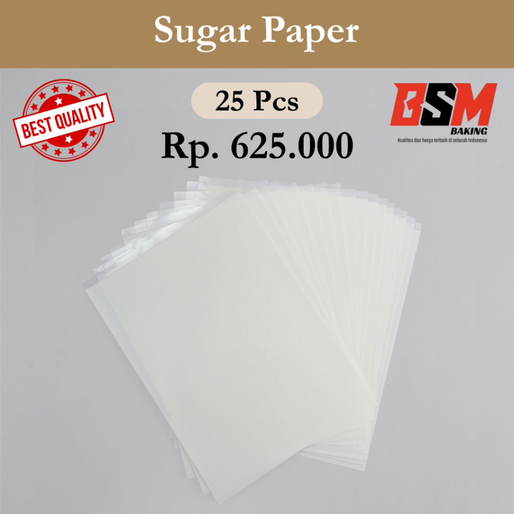 

Edible Sugar Paper / Kertas Gula / Edible Icing Paper / Kertas Edible / 25 Pcs