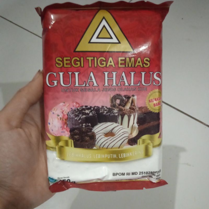 

250 gram Gula halus cap segitiga emas