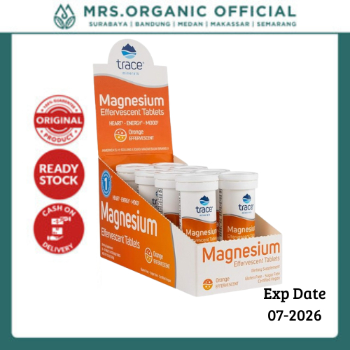 

Trace Mineral Magnesium Effervescent Orange isi 8 Tubes - Imboost Magnesium Carbonate 150mg