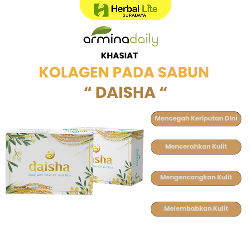 Pembersih Wajah Sabun Daisha Kolagen Armina Daily